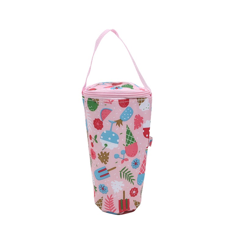 Bolsa de mano portátil para té de la leche, bolsa de preservación del calor, cubierta de taza aislada, bolsa para paraguas, bolso, accesorios para bebidas y acampada: Transparente