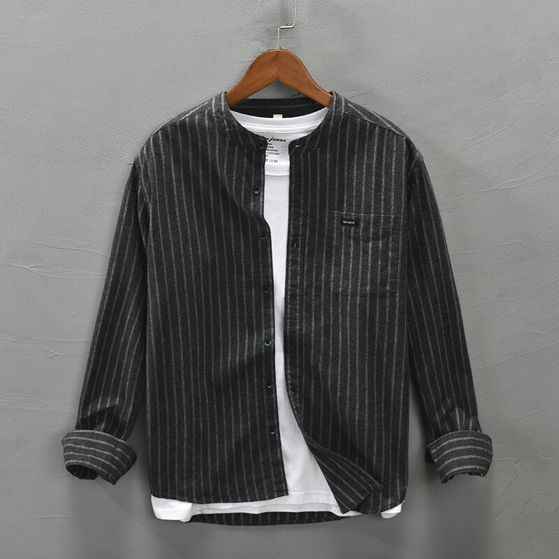 2026 - Heren Casual Bedrukt Shirt Winter Lange Mouw Enkele Rij Geruit