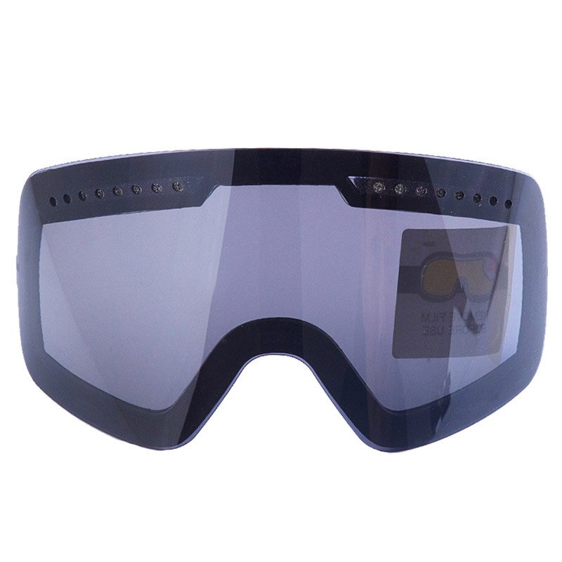Magnetiske skibriller vintersnøsport snowboardbriller antidugg uv-beskyttelse snøscooter sfæFare ridning skibriller maske: Svart linse