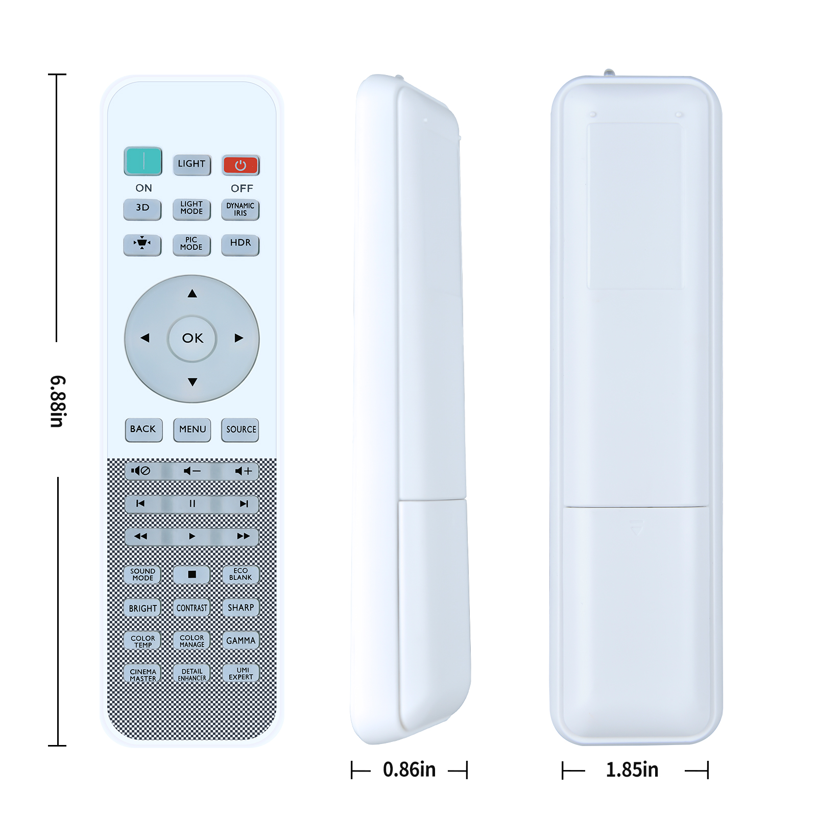 Télécommande de projecteur 5J.JHN06.001 pour projecteurs BenQ TK800 TK800M W1700 W1700S W1700M W1700 W1720 HT2550