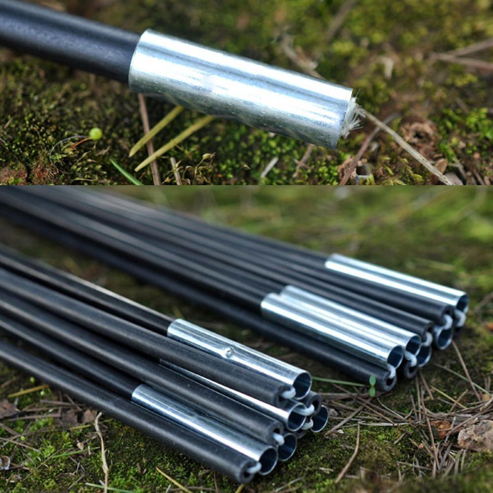 2 Stuks Tent Rod Fiberglass Camping Tent Pole Tent Staander Luifel Luifel Frames Accessoire Auitable Voor 2*1.5 M Dubbele Tent