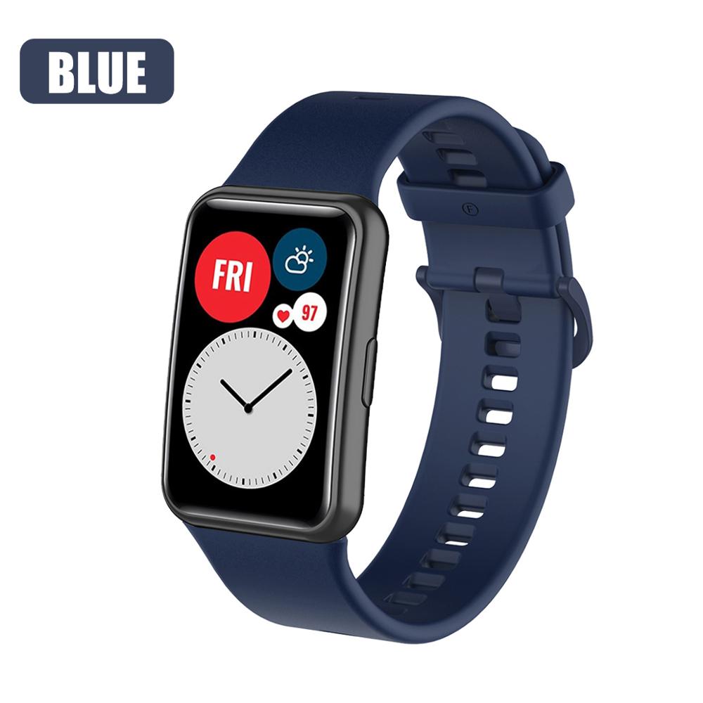 Pulseira de substituição para huawei relógio ajuste banda para huawei ajuste pulseira silicone TIA-B09 acessórios relógio inteligente cinto loop