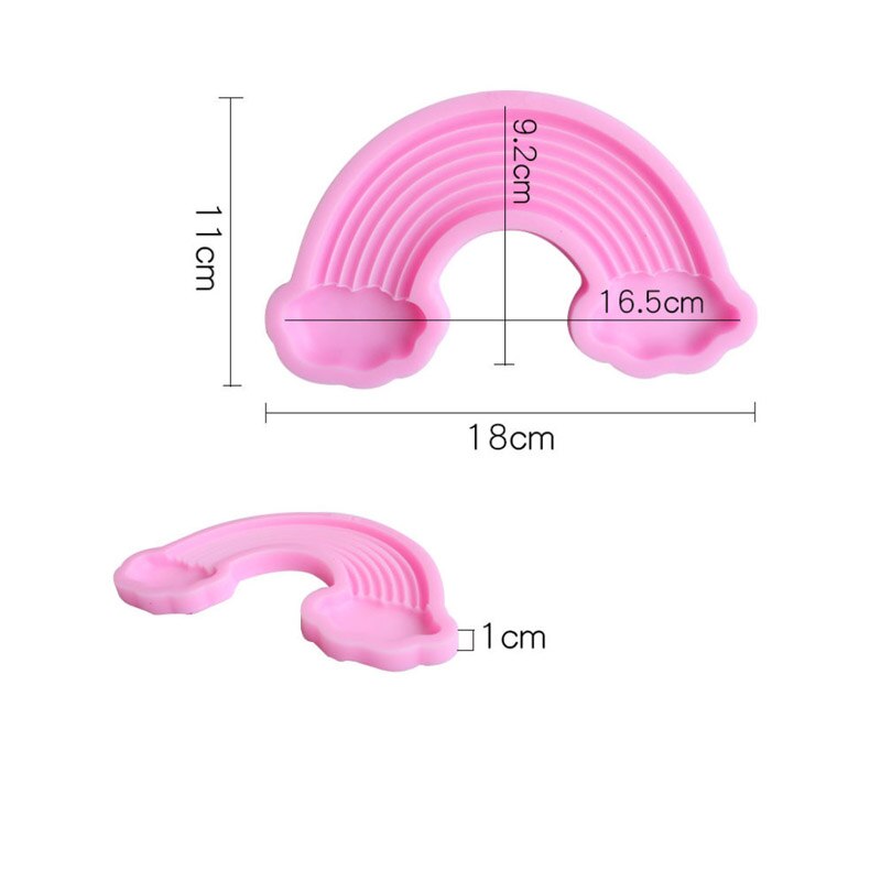 3D Regenboog Silicone Mold Baby Birthday Party Cake Decorating Gereedschap Fondant Mal Chocolade Snoep Gumpaste Mallen Bakken Mallen: 1