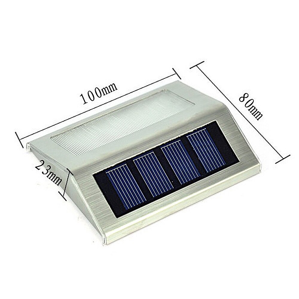Led solar light Rvs Outdoor Verlichting Tuin Decoratie Wandlamp Licht Sensor luminaria Emergency Warm wit licht