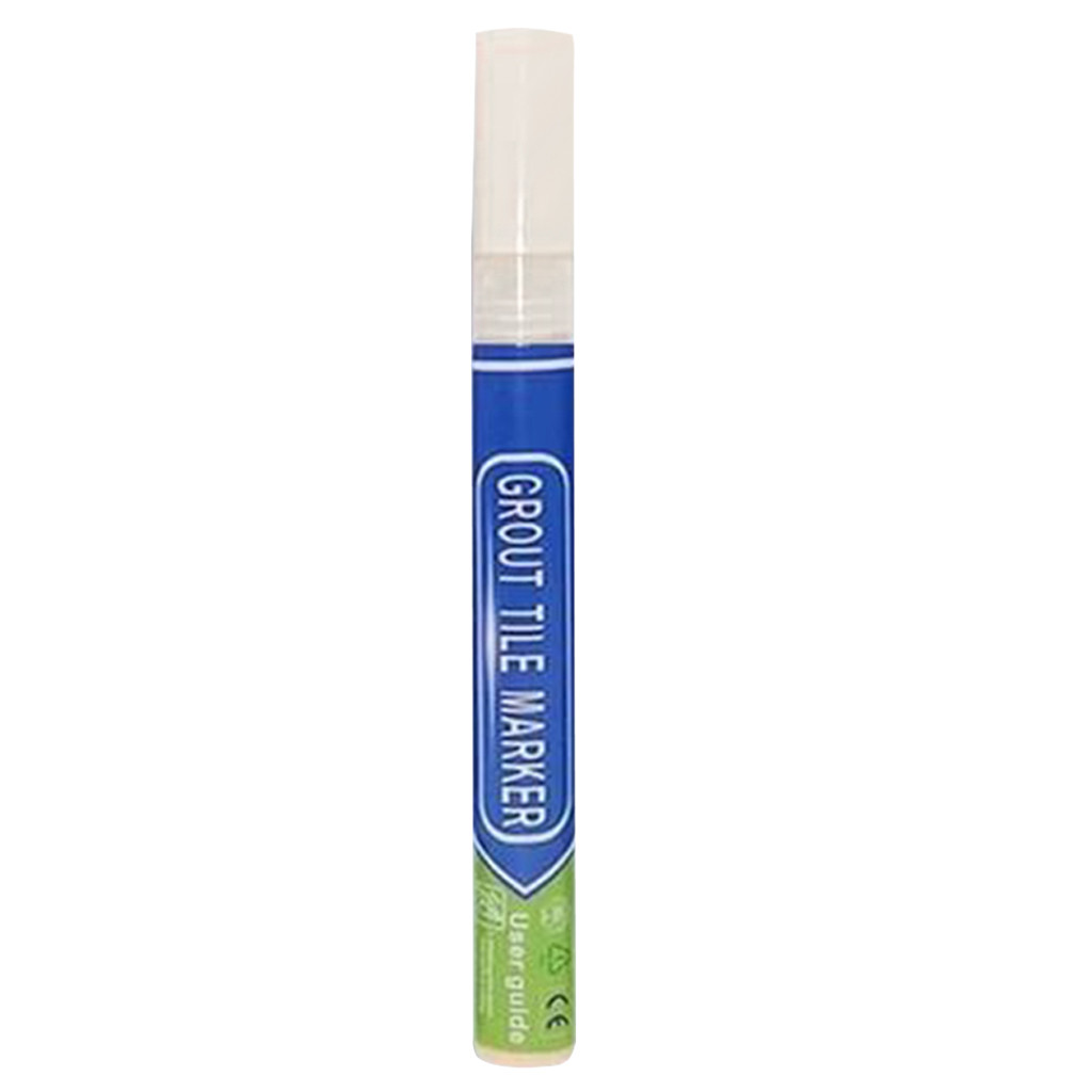 Pluma de estilismo para azulejos, rotulador impermeable y con lechada de moho para Reparación de Pintura de baño, marcador a prueba de agua, # W5: Beige 