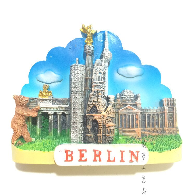 Fridge Magnet Souvenir Travel Collection Landmark Ancient Building In Berlin Germany Refrigerator Magnets Sticker Crafts Decor: 1