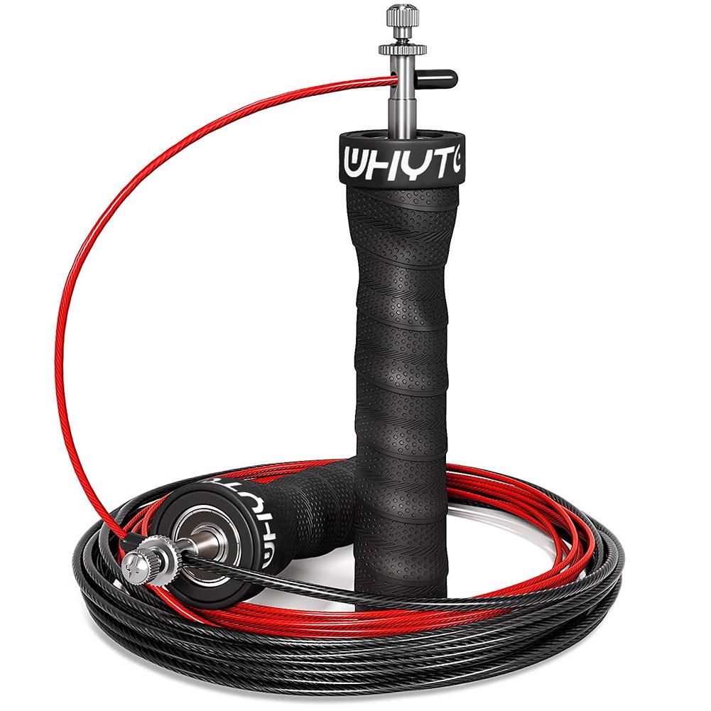 Crossfit springen Seil Überspringen Geschwindigkeit & Gewichteten Springseile mit extra Geschwindigkeit Kabel Kugellager Anti-Unterhose Griff für doppel Unders