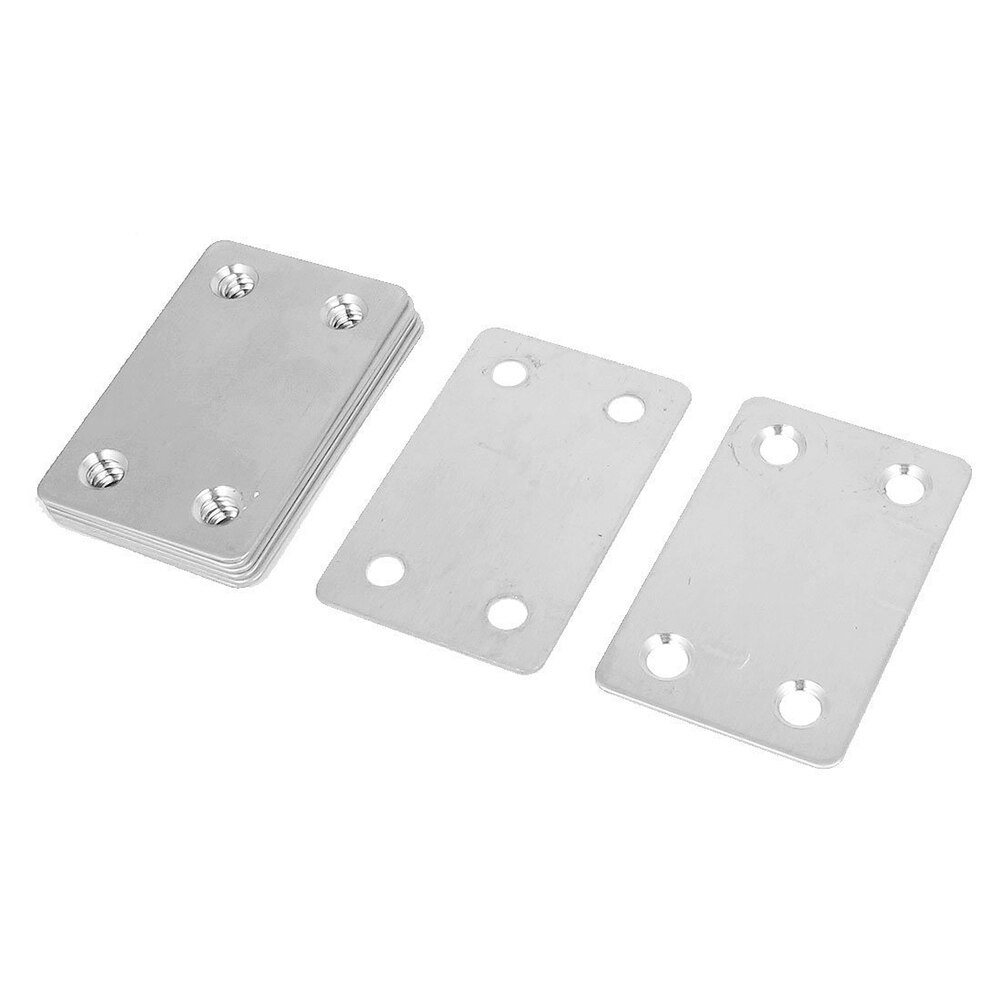 60mm x 38mm Flat Repair Mending Plate Joining Bracket Support 8pcs