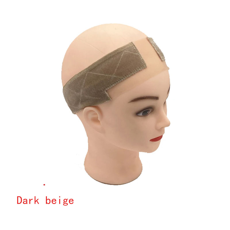 Grip per parrucca da donna in morbido velluto antiscivolo Fascia per capelli da donna Fascia in silicone Velluto per contenere accessori per parrucche: Black