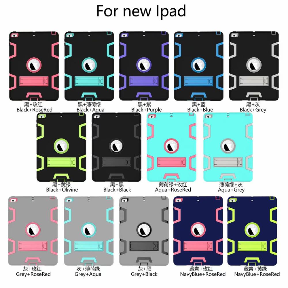 Armor Case For iPad2 iPad3 iPad4 Kids Safe Heavy Duty Silicone Hard Cover For Ipad 4 3 2 iPad 3 2 Tablet Case: wholesaleMixed color