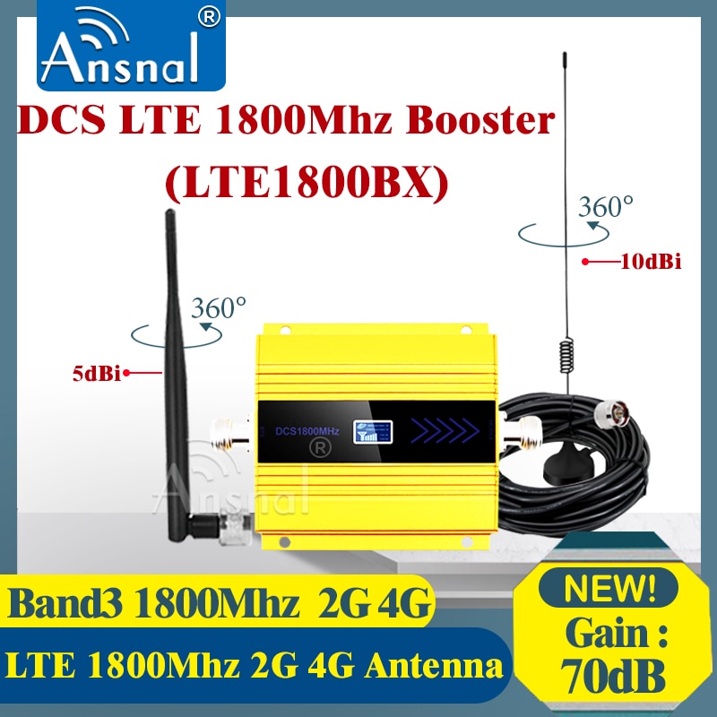 Caldo!!1800Mhz GSM Ripetitore 2G 4G Cellulare Amplificatore di Segnale LTE 1800Mhz 4G DCS Amplificatore Cellulare 4G di Rete mobile Del Segnale Del Ripetitore