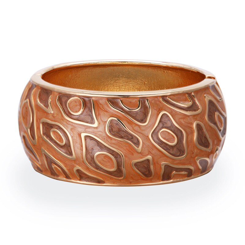 New Bohemia gocciolante bracciale in lega di olio multicolore largo esagerato braccialetto gioielli di moda
