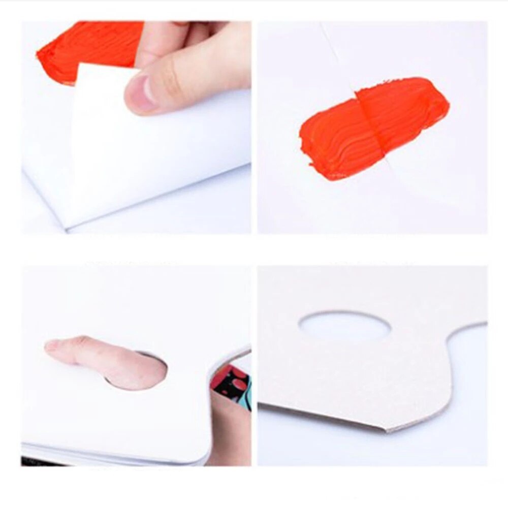 Painting Material Paper Disposable Washable Color Palette 30 Sheets Of Color Paper Gouache Acrylic Toning N04 20
