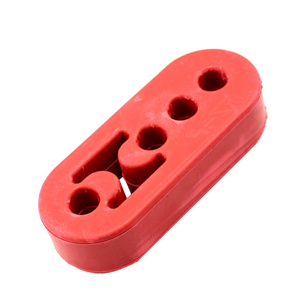 Biludstødningsgummibøjle isoleringsbeslag bøsning 4 huller 12mm (0.47 tommer) hulstørrelse universal: Rød