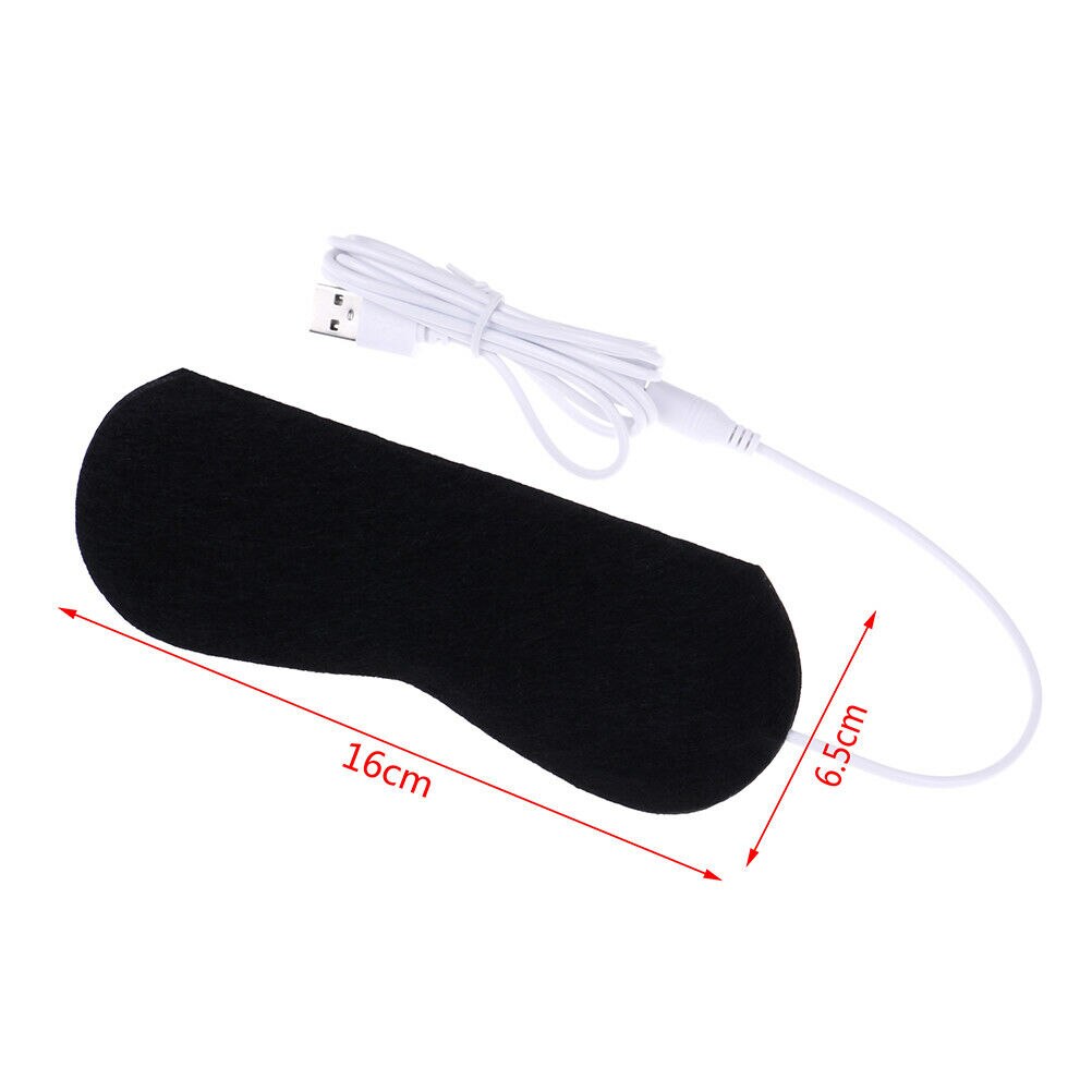 Eléctrico portátil USB cojín calentador de invierno climatizada de fibra de carbono USB calentado Pad para máscara de ojo