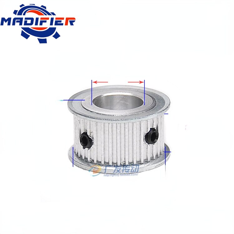 Two-Side Flat Mxl32 Tooth Synchronous Belt Pulley Slot Width 6/10mm Inner Hole 4/5/6/6.35/7/8/10/12/12.7mm