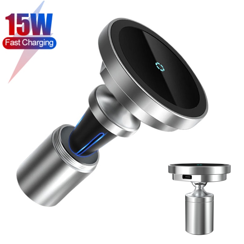 15W Magnetische Draadloze Autolader Airvent Mount Magneet Magsafing Telefoon Autohouder Fast Charging Stand Voor Iphone 12 12 pro Max