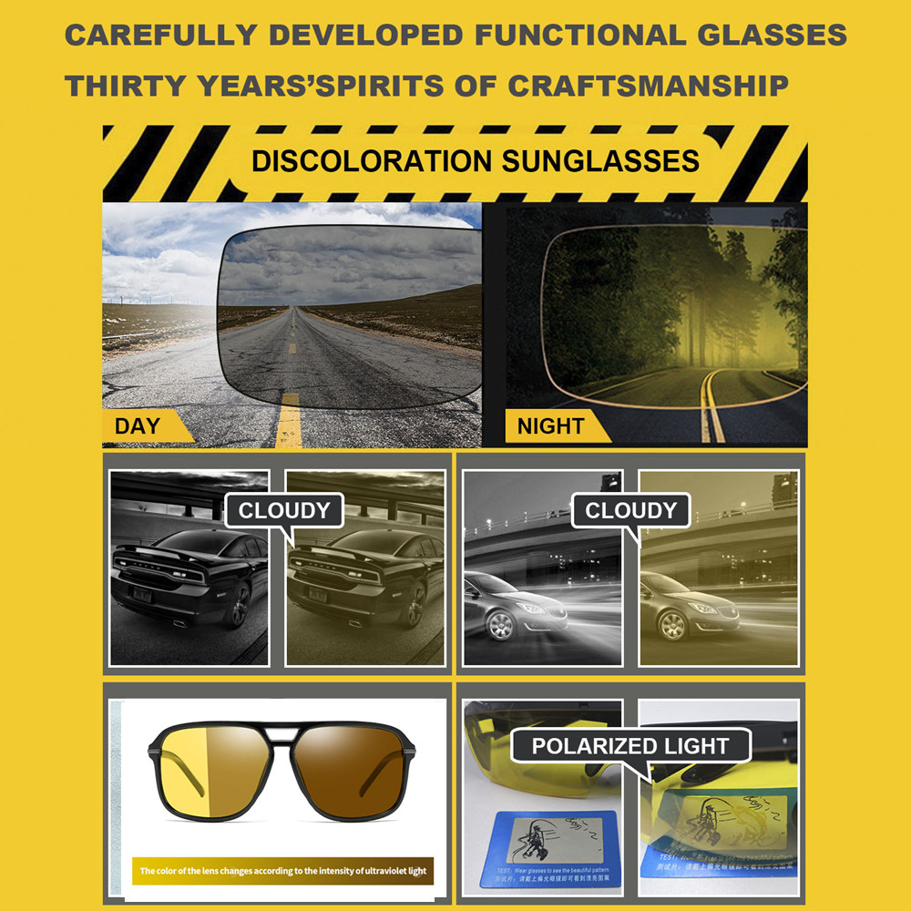 Vision Nocturna Women Night Vision Glasses Polarized Men Anti-Glare Lens Yellow Sunglasses Driving Night Vision Goggles For Car