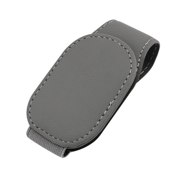 Porta occhiali da sole magnetico in pelle, confezione da 2