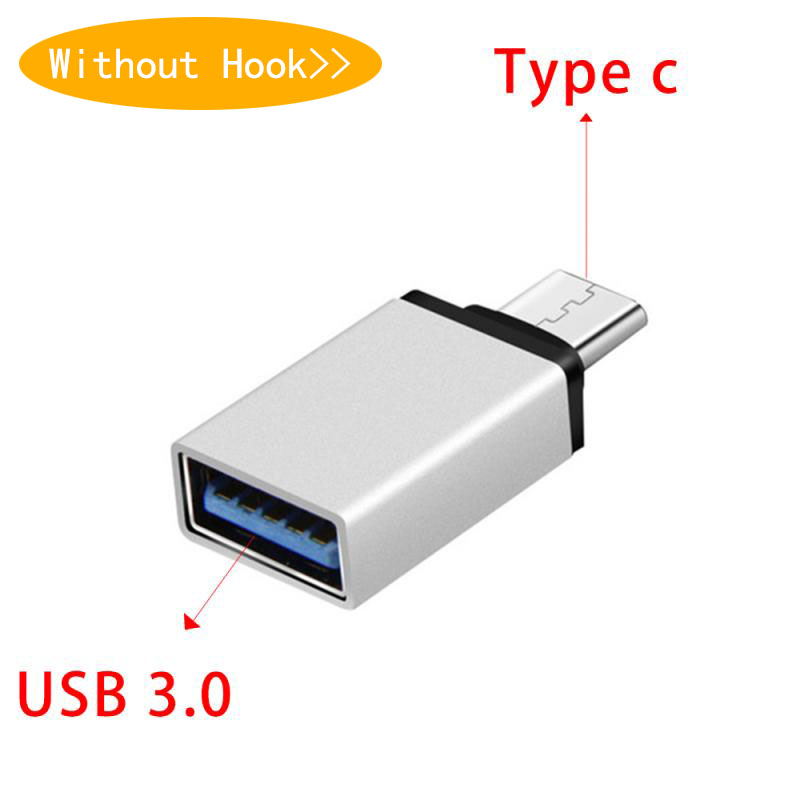 USB Typec Otg Adapter Fast Type C To Usb 3.0 Converter Usb-c Type-c Charge Data Sync Cable for Samsung Huawei Xiaomi with Hook: 07