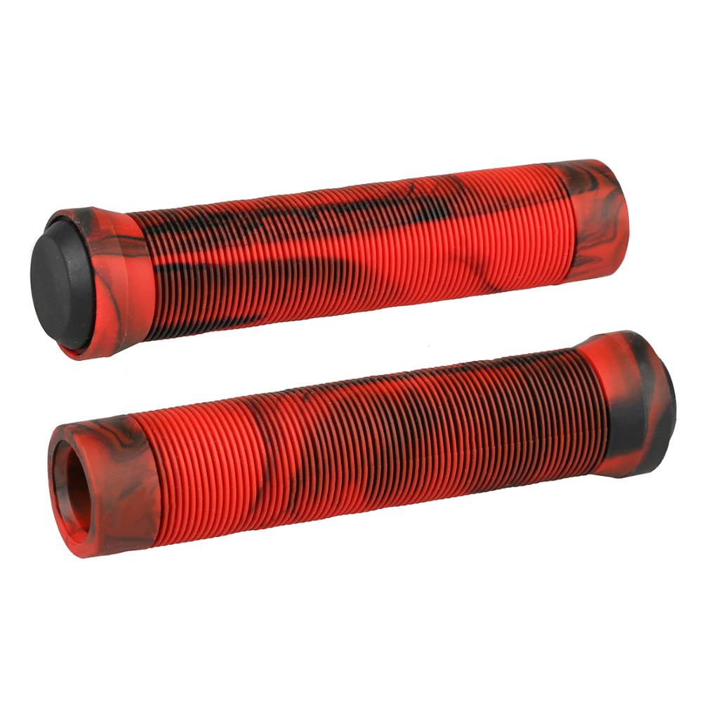 Bicycle Handlebar Grips BMX Bicycle Grips 2PCS Grips for pro scooter blue &amp;black: Black with Red