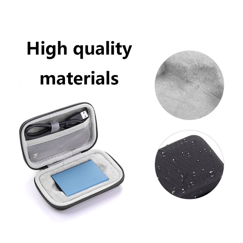 Opbergtas Carrying Box Case Organizer Cover Pouch Hard Shell Shockproof Reizen Voor Samsung T1 T3 T5 Draagbare 250Gb 500Gb