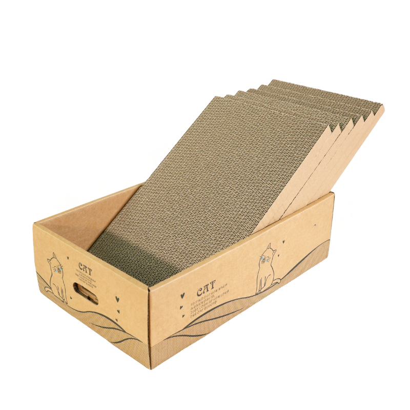 Pacote com 6 postes para arranhar gatos, 13" de largura, extragrandes, postes de arranhar de papelão reversíveis para gatos grandes, médios e pequenos: Dourado