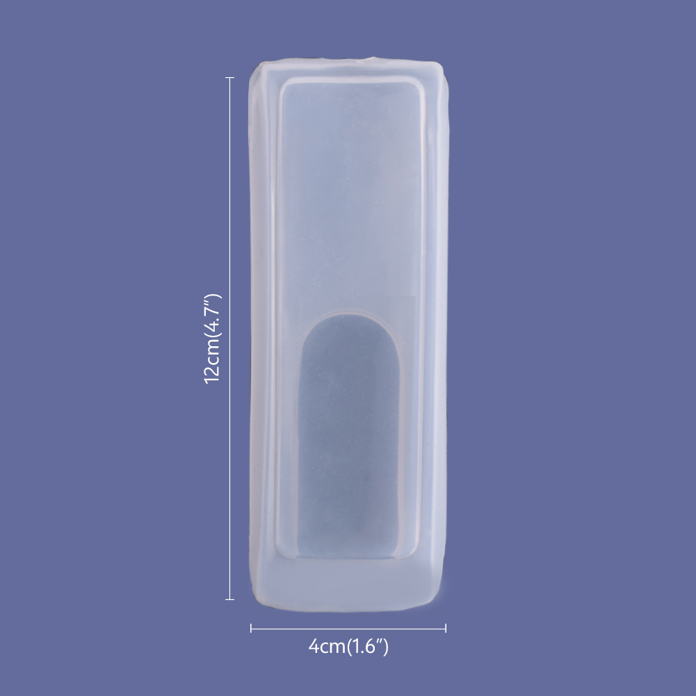 1PCS Remote Control Cover Silicone Transparent TV Remote Control Case Air Conditioning Dust Protect Storage Bag: 12x4 x