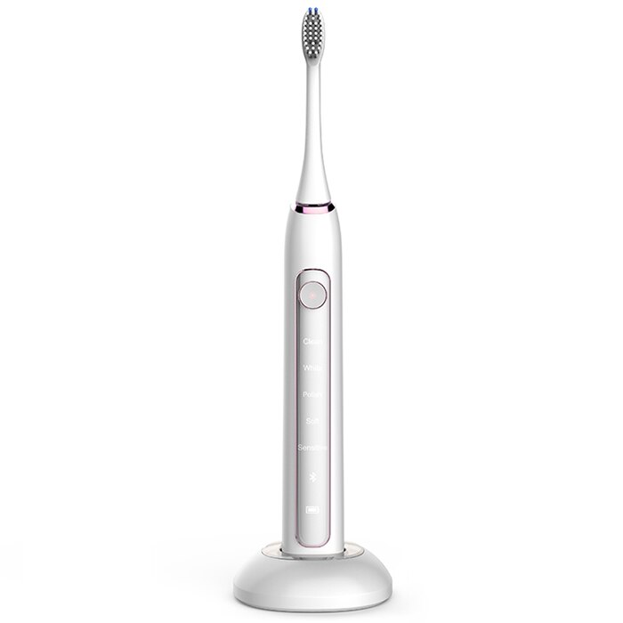 Cepillo de dientes eléctrico sónico Bluetooth inteligente con zonas de cepillado de seguimiento inteligente de la aplicación