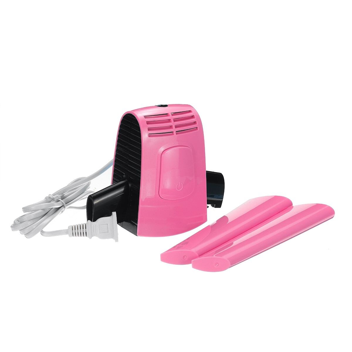 220V 50W Portable Clothes Dryer Foldable Laundry Dryer Smart Shoes Dryer Coat Clothes Electric Rack Hanger for Home Travel: Pink