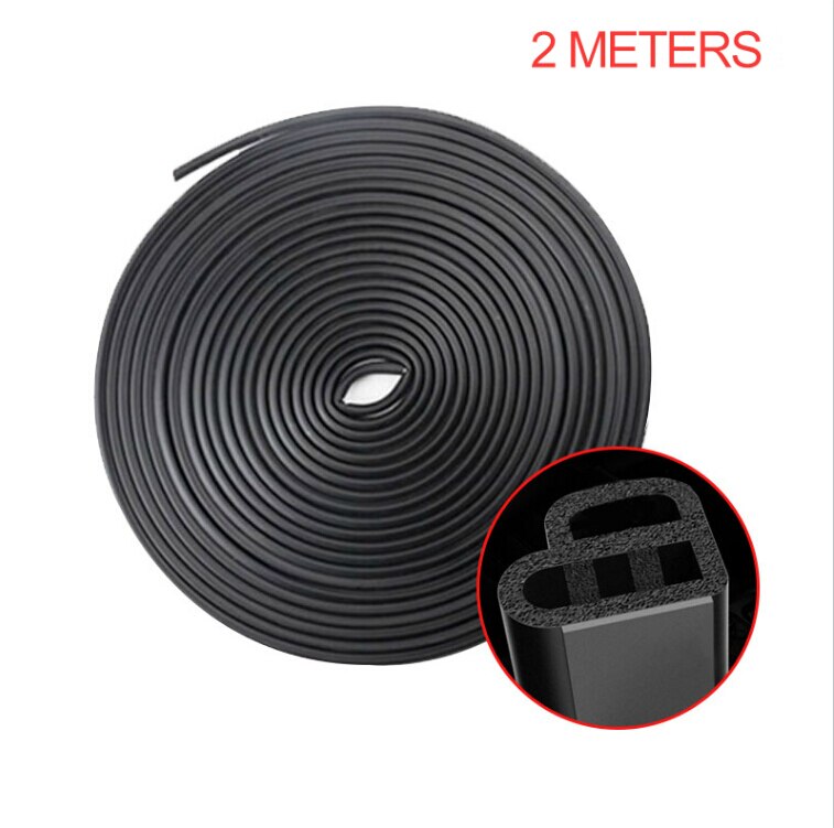 Tira de sellado de goma para puerta de coche, accesorio tipo L para Renault megane 2 clio duster fluence captur logan Kadjar: Default Title