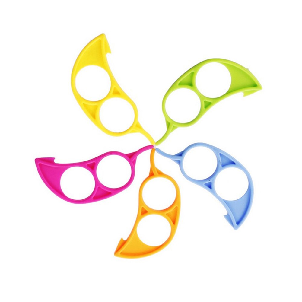 Plastic Gadget Oranje Citrus Slicer Citroen Remover Grapefruit Zester Apparaat Fruit Cutter Gereedschap Dunschiller Vinger Ring met Tip Opener: Default Title