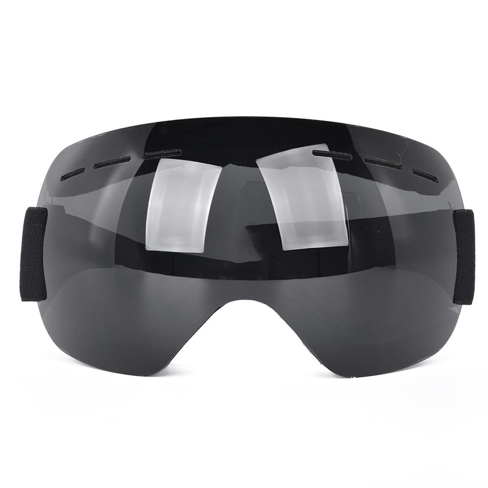 Motocross Ski Googles UV400 anti-fog Snow Sports Snowboard mask Windproof Eyewear Motorcycle MX Off Road Helmets Cycling Glasses: Dark Grey