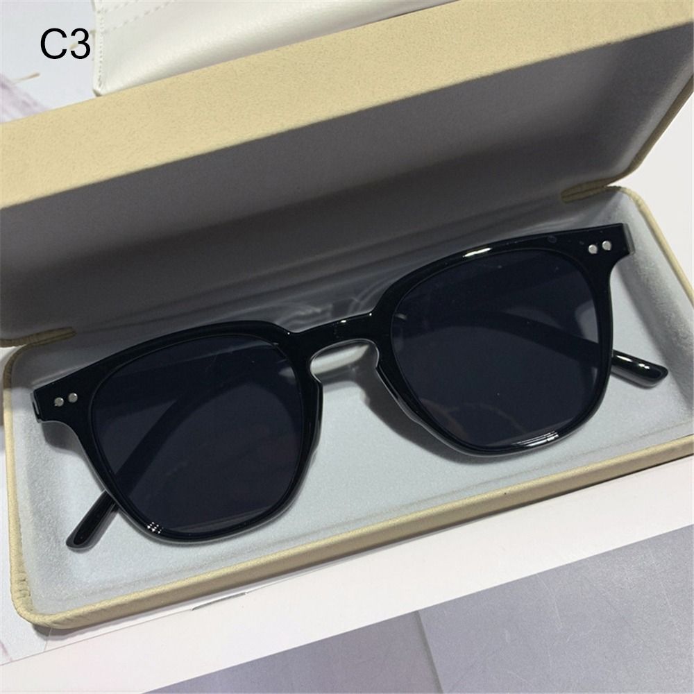 Gafas de sol Vintage para hombre y mujer, lentes de playa con gradiente de océano transparente, Retro, accesorio de verano: Caqui