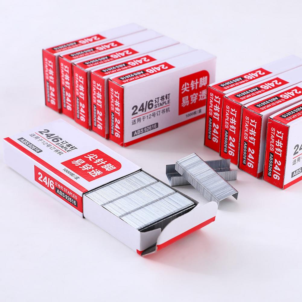 5000Pcs Standard Staples Stainless Steel Office General 24/6 Stapler Needle