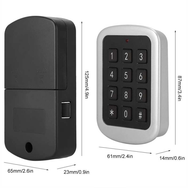 Elektronisches passwortschloss für die haussicherheit, elektronisches schrank- und aktenschrank-schubladenschloss