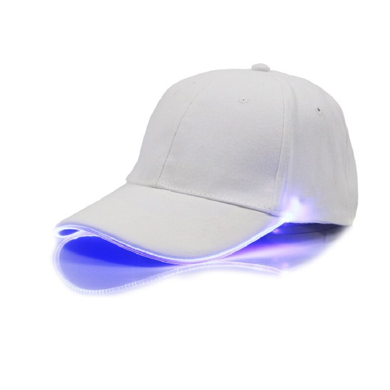 Cappello da Baseball di Modo Caldo Unisex di Colore Solido HA CONDOTTO Luminoso Cappello Da Baseball Corsa E Jogging Arrampicata Berretto Con Visiera Delle Donne Degli Uomini Berretto da Baseball Del Cappello: W3