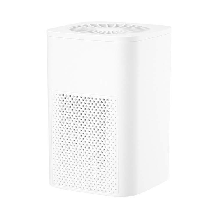 Air Purifier Ionizer Generator Deodorizer USB Cleaner Remove Formaldehyde PM2.5 Smoke Odor Allergies Pets Hair Home: WHITE