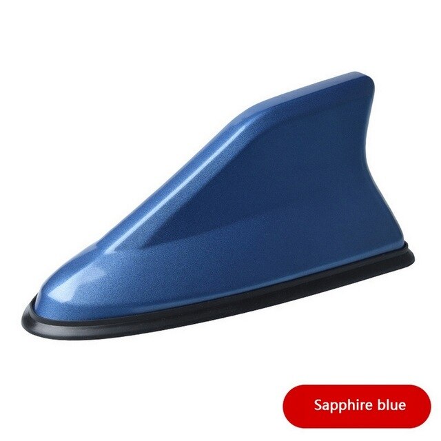Auto Car Shark Radio Aerials Auto Fin Antenna FM Signal Amplifier Car Radio Car Roof Decoration: blue