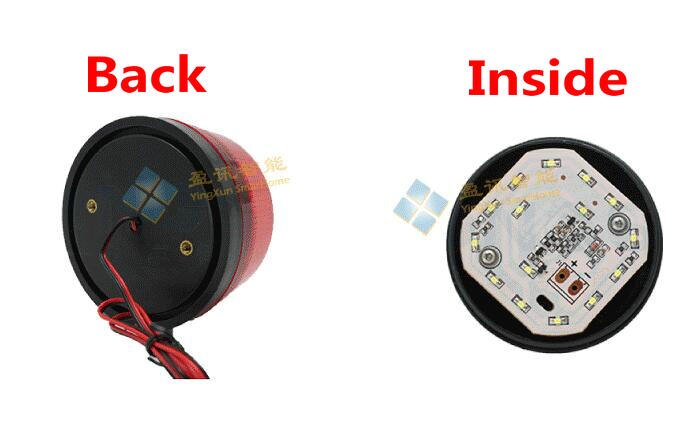 Strobo valot  dc12v hälytys kulunvalvontajärjestelmään, turvajärjestelmä ei ääntä, hiljainen hälytys stroboskooppisella lampulla led-valohälytys