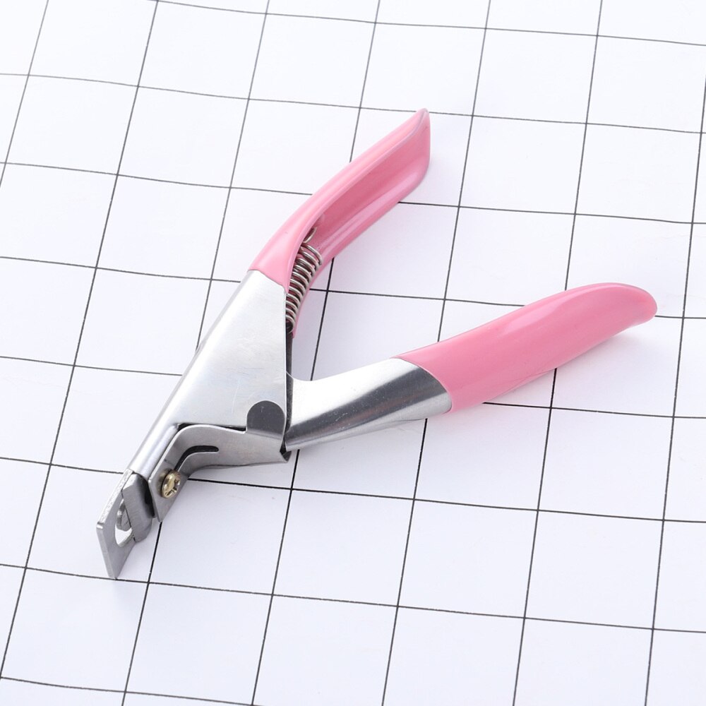 Stainless Steel Nail Art Manicure U-shape Scissors Line Edge Cutter French Tips Nail Acrylic Art Shear Clipper File Trimmers