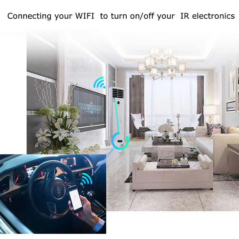 Universal WiFi-IR Remote Control Hub Wi-Fi Enabled Infrared Remote Controller For Air Conditioner TV Using Tuya Smart Life APP