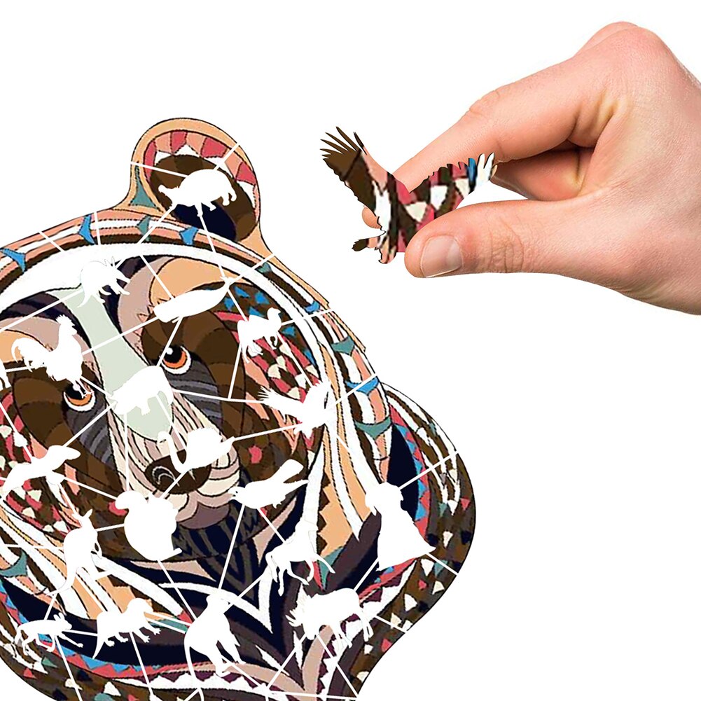 Puzzel Voor Volwassenen Kinderen Diy Ambachten Dier Vormige Kerstcadeau Puzzel Lbv