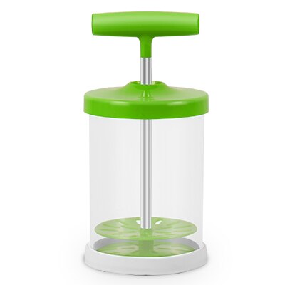 Handmatige Melkopschuimer Schuim Maker Koffie Melk Double Mesh Melk Creamer Foamer keuken accessoires gadget: Green