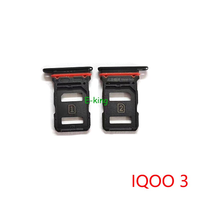 Voor Vivo IQOO3 IQOO5 Iqoo 3 5 Sim Card Slot Lade Houder Sim Card Reader Socket
