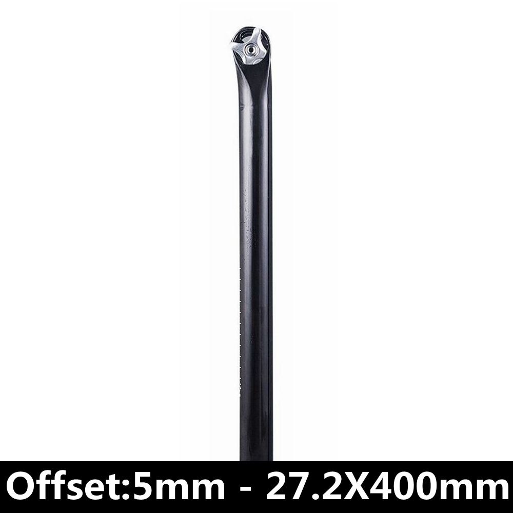 Glossy UD Carbon Fibre Bicycle Seat Post Cycling SeatPost Bike Seat Tube Parts Diameter 27.2mm 30.8mm 31.6mm Angle 5/20 Degrees: Offset 5mm 27.2X400
