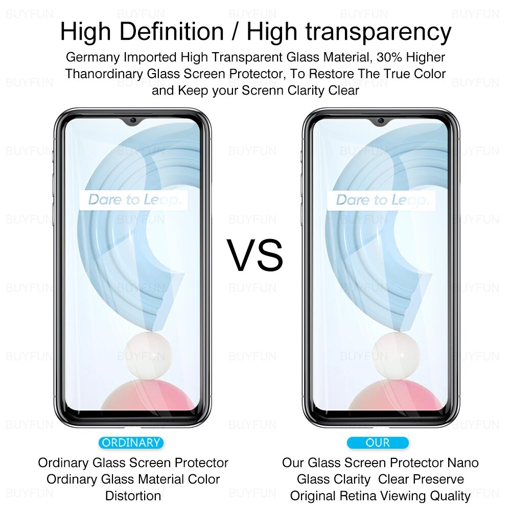 Realmy C21 Case Gehard Glazen Voor Oppo Realme C21 C 21 6.5 "Camera Lens Beschermende Film Anti-Kras screen Protectors Glas