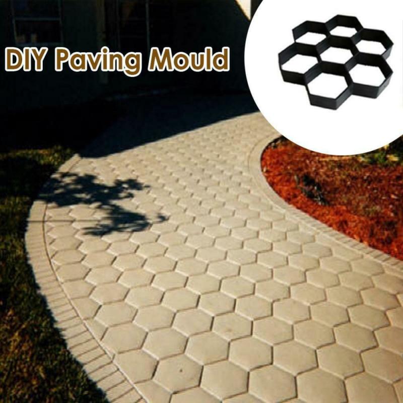 Raskt skip! hage fortau mold hage gang fortau betong mold diy manuelt asfaltering sement murstein stein vei betongformer