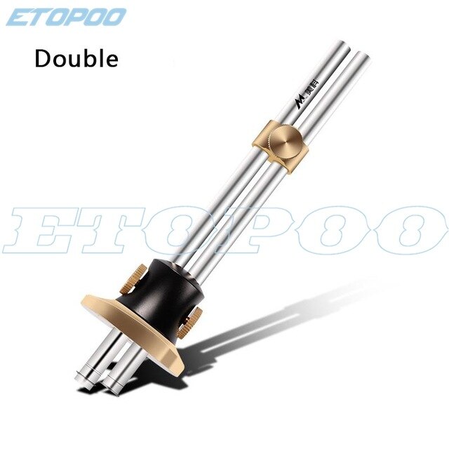 European Woodworking scriber , Woodworking Scribe-line Marking Device WoodWorking Crossed-out Ruler Tool: double