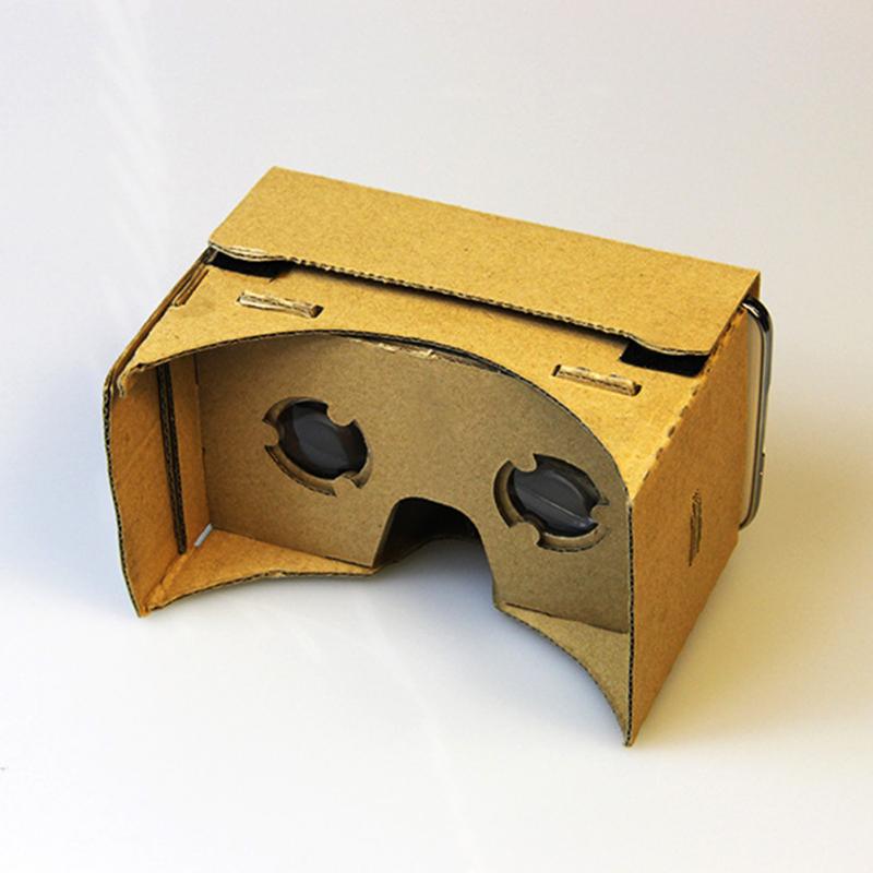 Nova marca diy google papelão realidade virtual vr telefone móvel 3d óculos de visão para 5.0 "tela google vr 3d óculos
